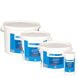 POOLSBEST® 1 kg Chlorgranulat S schnelllöslich 56% Aktivchlor wirksames Granulat - Chlor wirkt schnell gegen Bakterien, Pilze und Viren - 1